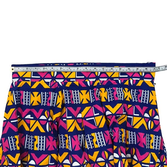 Francis + Benedict Handmade African Printed Full Skirt Multicolor M Maximalist - Picture 7 of 8
